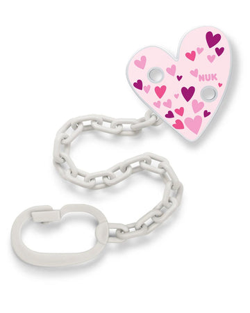 Attache Sucette NUK - Coeur Rose