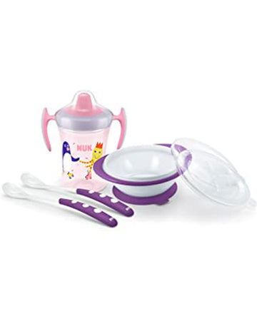 Set Repas NUK 4 Pièces - Rose & Violet
