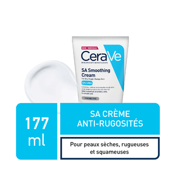 CeraVe SA Crème Anti-Rugosités – Lisse & Adoucit la Peau