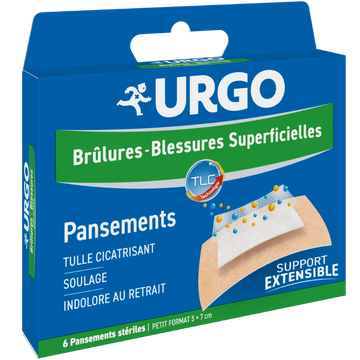 Urgo brûlures et blessures superficielles 6 pts