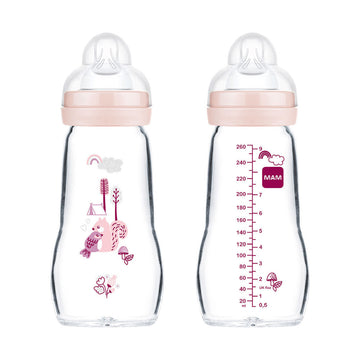 MAM Biberon Verre 2+m 260 ml Forest - Biberon En Verre