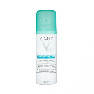 Vichy Déodorant Aérosol anti transpirant 48H Anti-Traces Jaunes et Blanches 125ml
