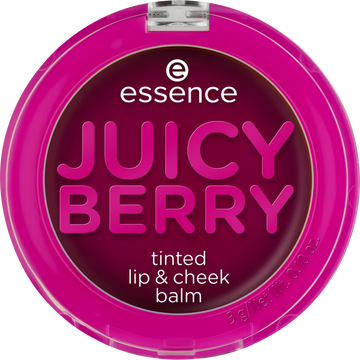 Essence JUICY BERRY tinted lip & cheek balm baume joues et lèvres