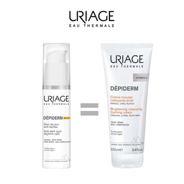 URIAGE DEPIDERM SPF 50 30ML = MOUSSE NETTOYANTE 100 ML OFFERT