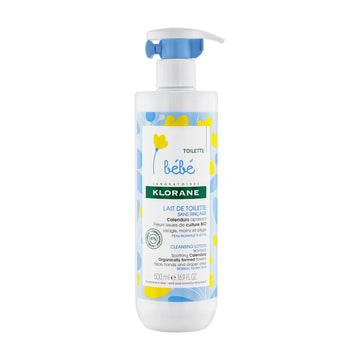 Klorane Bébé Lait de Toilette sans Rinçage 500 ml