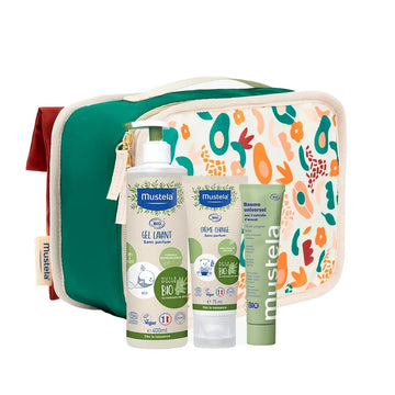 Mustela Pack Must Bio Gel Lavant + Crème pour le Change + Baume Universel = Trousse Offerte!