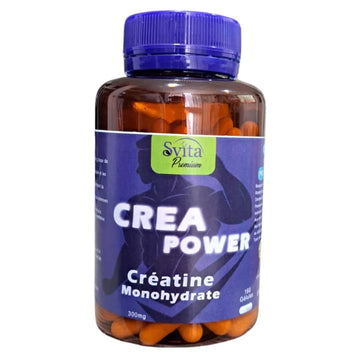 Svita Premium CreaPower Créatine Monohydrate 300mg – 160 Gélules