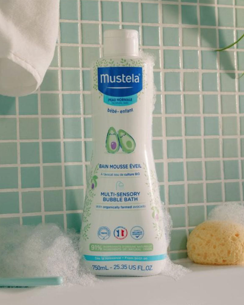 Mustela Bain Mousse Eveil à l'avocat BIO - 200ml
