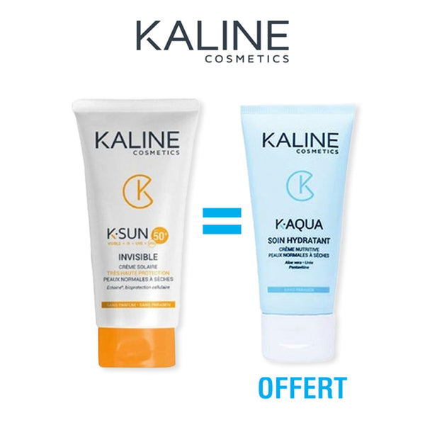 KALINE K-SUN – INVISIBLE ECRAN 50+ 50ML + SOIN HYDRATANT 50ml OFFERT