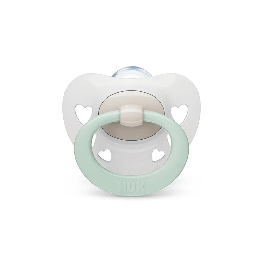 Sucette NUK Signature 0-6M - Vert & Gris