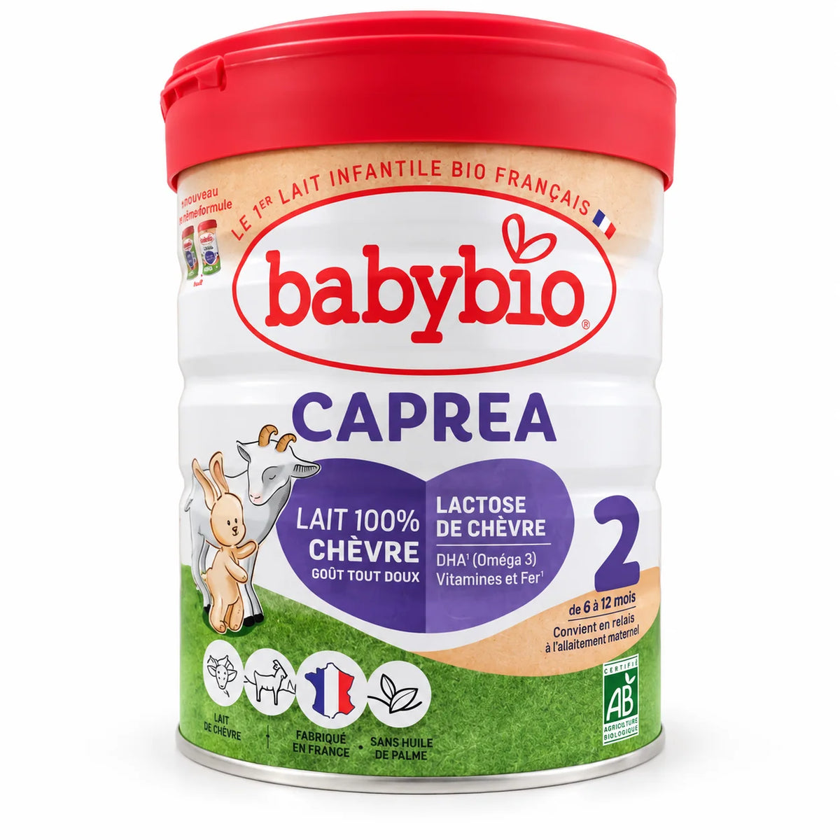 Babybio Caprea 2 Lait de Chèvre Bio 800 g — 6 à 12 mois