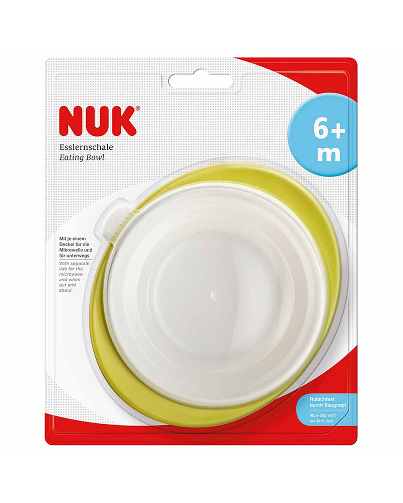 Bol d'Apprentissage avec couvercle NUK - Vert