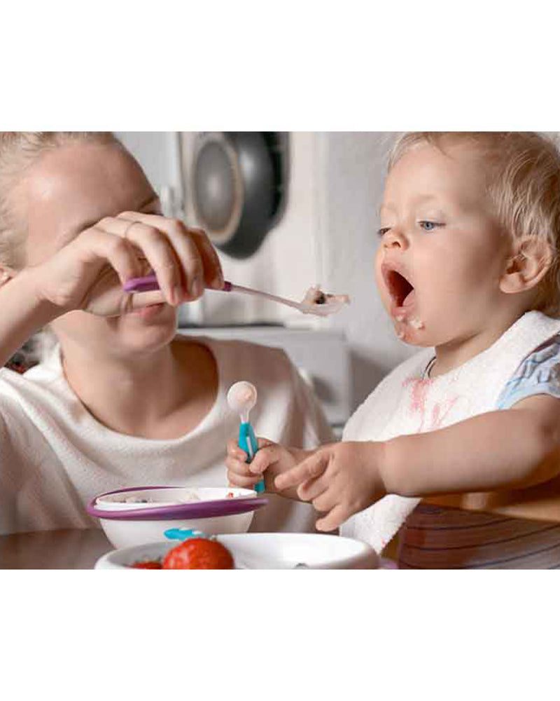 Bol d'Apprentissage avec couvercle NUK - Violet