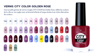 Golden Rose vernis city color golden rose