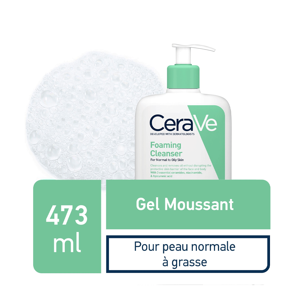 Cerave Gel Moussant PNG 473ml+Gel Creme Oil Control Mini Pack