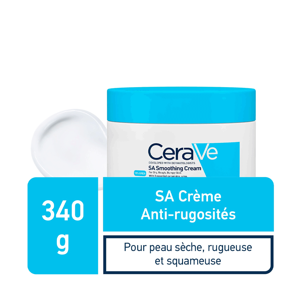 CeraVe SA Crème Anti-Rugosités – Lisse & Adoucit la Peau