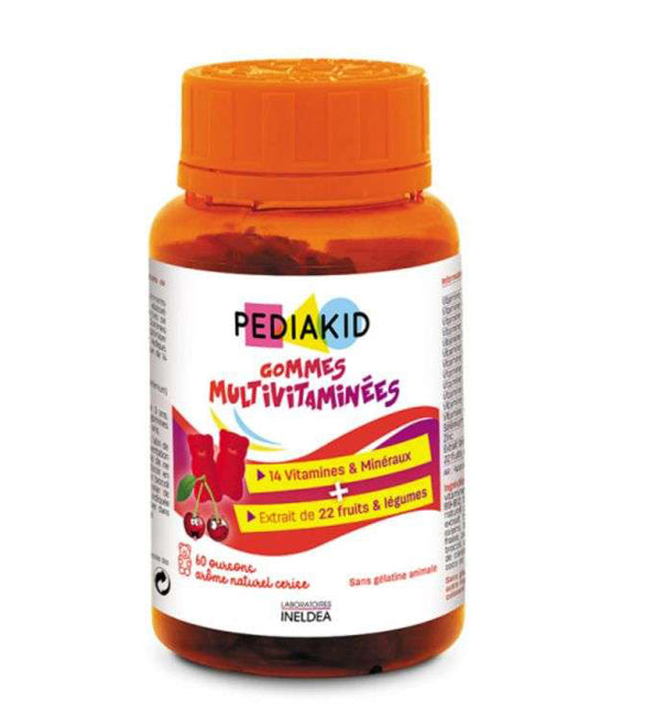 PEDIAKID GOMMES MULTIVITAMINES 60 OURSONS