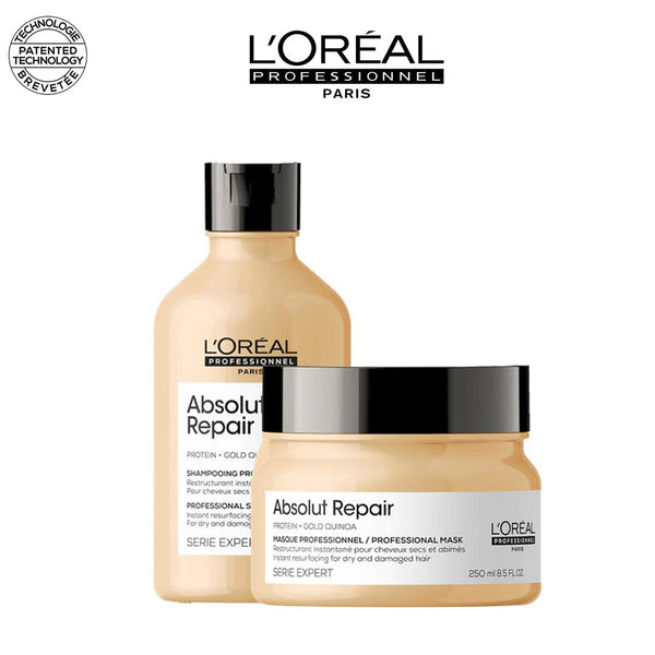 L'OREAL PROFESSIONNEL ABSOLUT REPAIR SHAMPOOING 300ML + LE MASQUE 250 ML