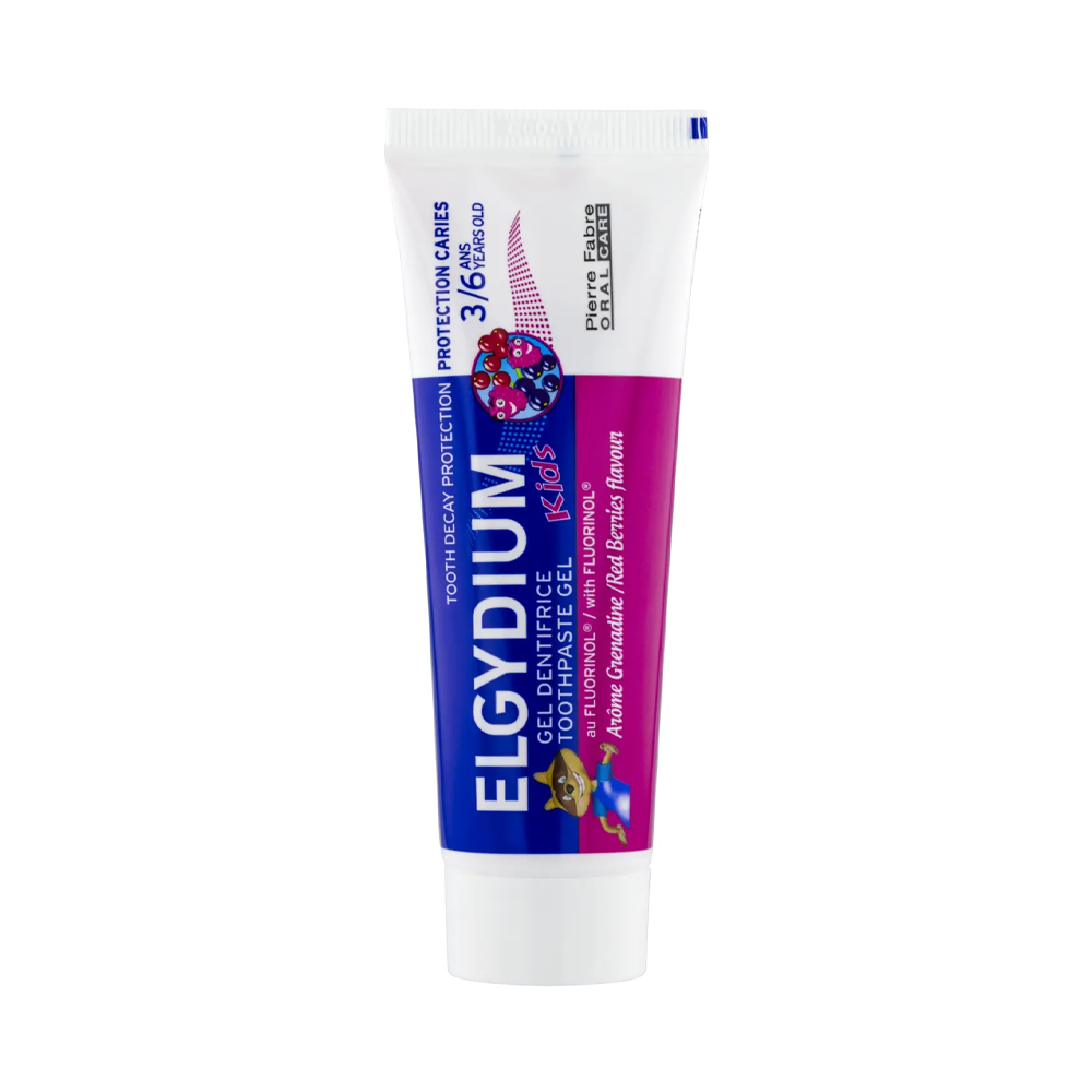 ELGYDIUM Kids Grenadine 3/6 ans dentifrice enfant 50ml
