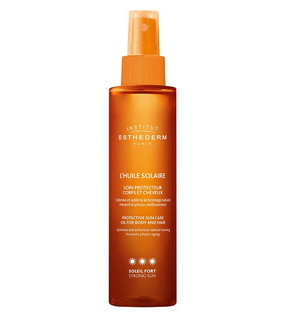 Institut Esthederm L’Huile Solaire Soin Protecteur Corps et Cheveux Soleil Fort 150 ml