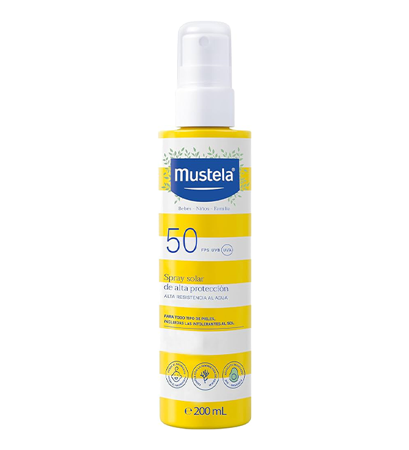 MUSTELA SPRAY SOLAIRE TRES HAUTE PROTECTION SPF 50+ 200 ML