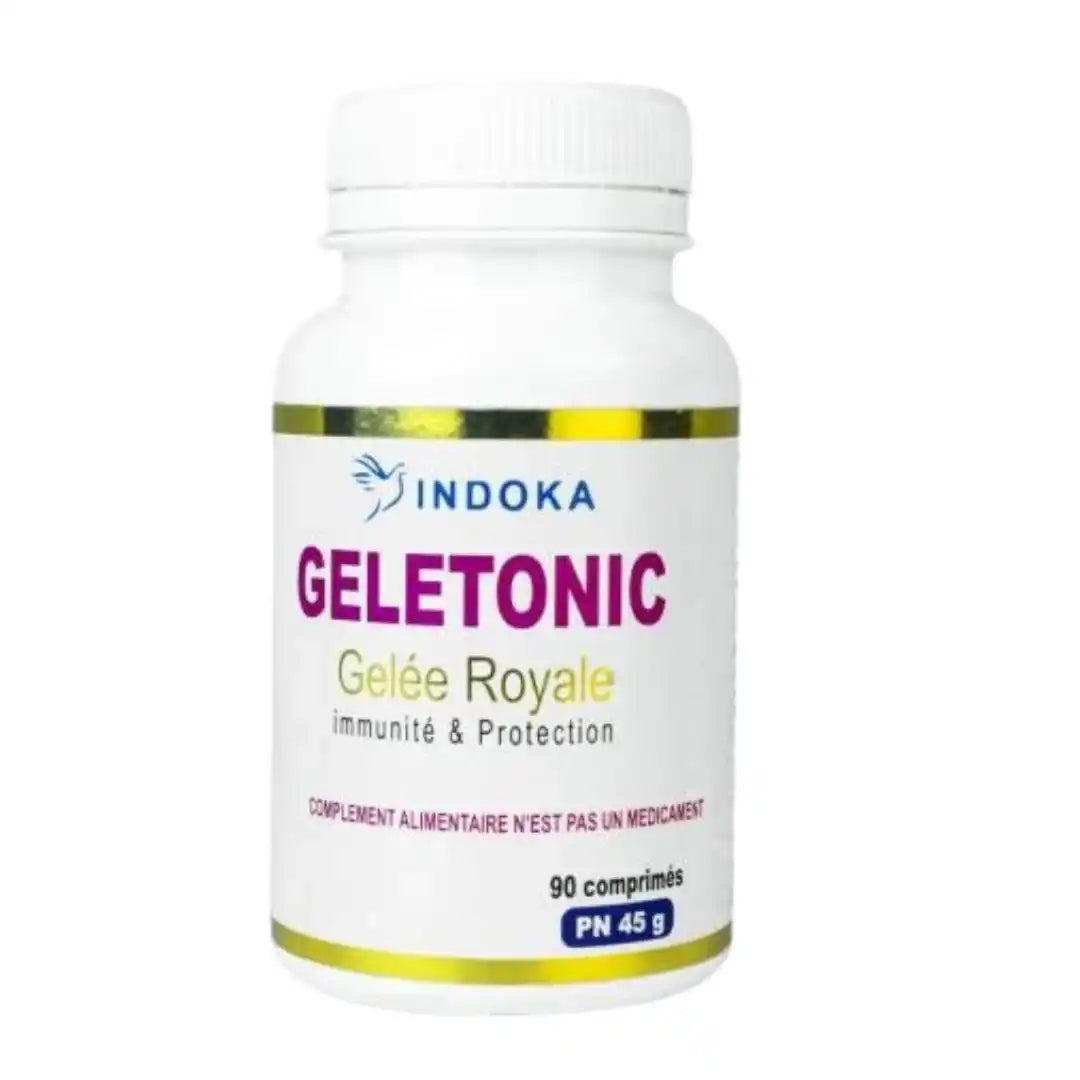 INDOKA GELETONIC – Gelée Royale en Comprimés -90 comprimés de 500 mg