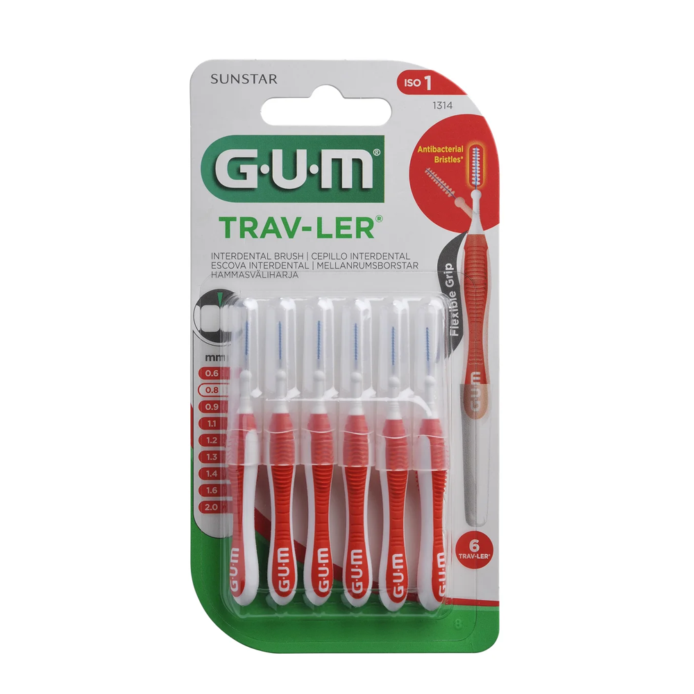 Gum PROXABRUSH TRAV-LER Interdentaires 0,8mm (1314)