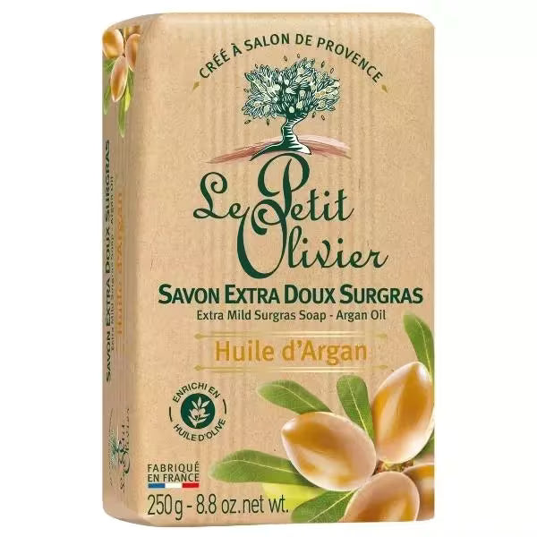 Le Petit Olivier - Savon Extra Doux Surgras - Huile d'Argan 250g