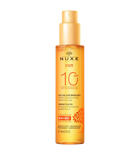 NUXE Sun Huile Bronzante Faible Protection SPF10 150 ml