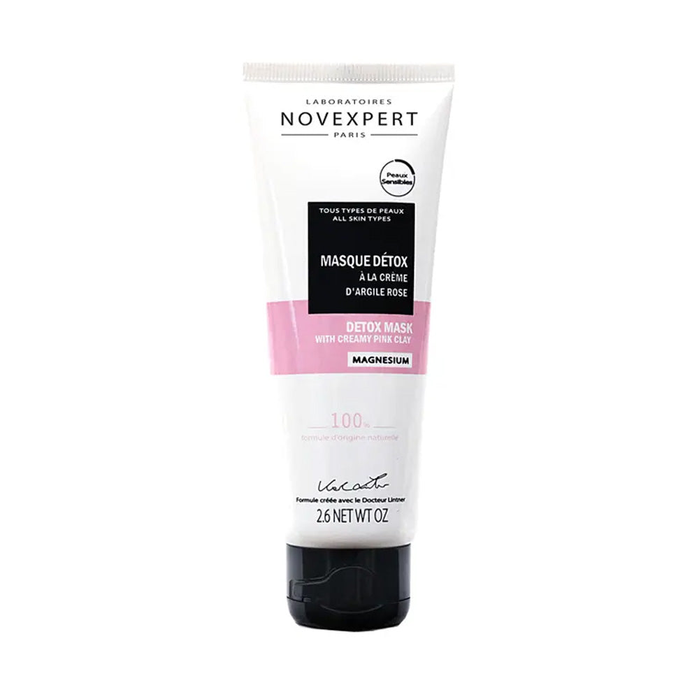 Novexpert Masque Détox à la Crème d'Argile Rose Magnésium 75ml