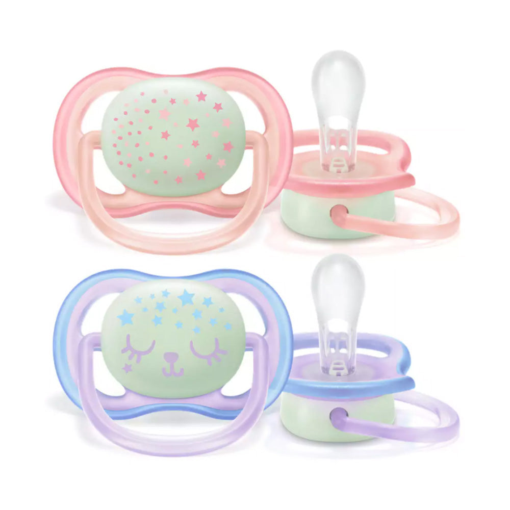 AVENT Sucettes Ultra Air Night Girl 0-6m Scf376/12