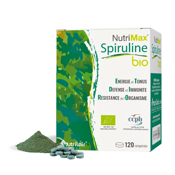 Nutrimax Spiruline BIO – 120 comprimés