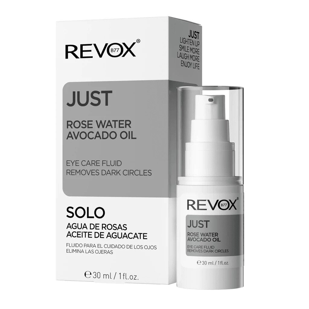 Revox - JUST Fluide Contour des Yeux à L’huile D’avocat et à L’eau de Rose
