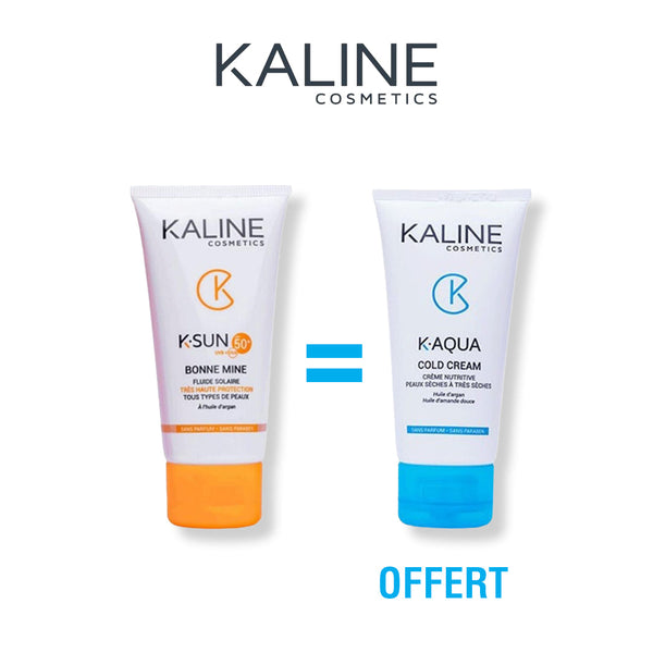 KALINE K-SUN – BONNE MINE ECRAN 50+50 ML = KAQUA CREME NUTRITIVE OFFERT