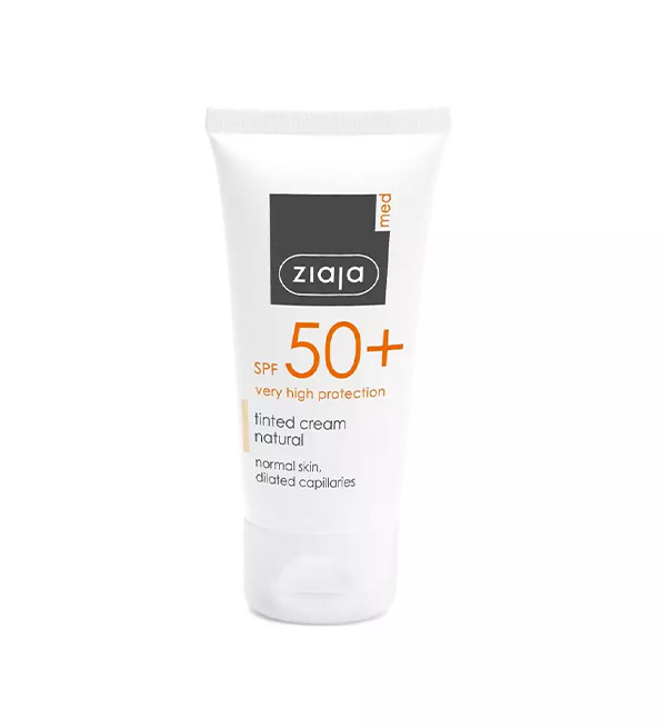 Ziaja Med Crème Solaire Teintée Natural Spf50 - 50ml