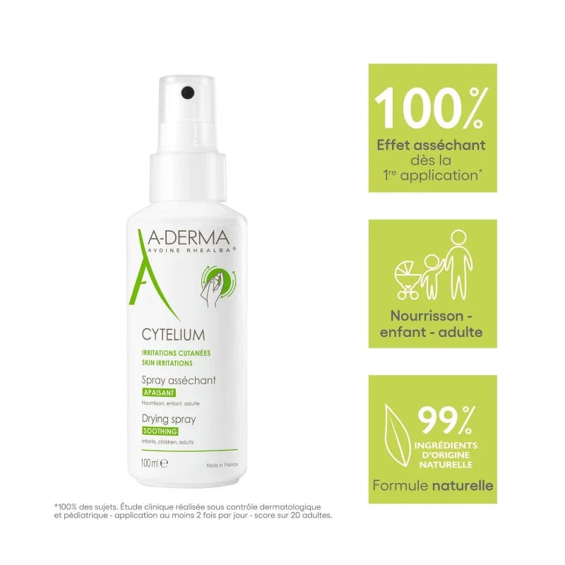 A-Derma CYTELIUM Spray Asséchant Apaisant 100ml