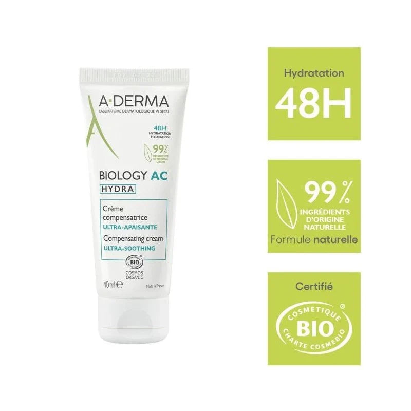 A-Derma BIOLOGY AC Hydra hydratante compensatrice 40ml