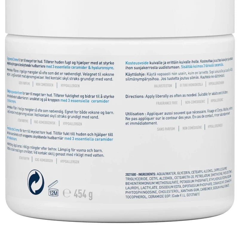 CeraVe Baume Hydratant – Crème Hydratante Visage & Corps