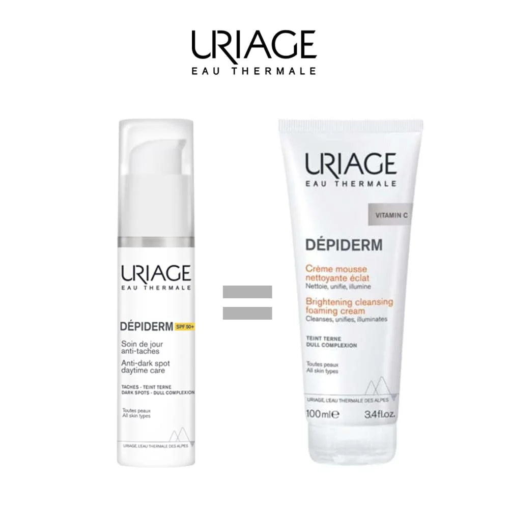 URIAGE DEPIDERM SPF 50 30ML = MOUSSE NETTOYANTE 100 ML OFFERT