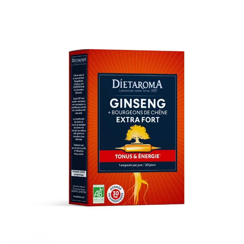 Dietaroma ginseng extra fort 20 ampoules
