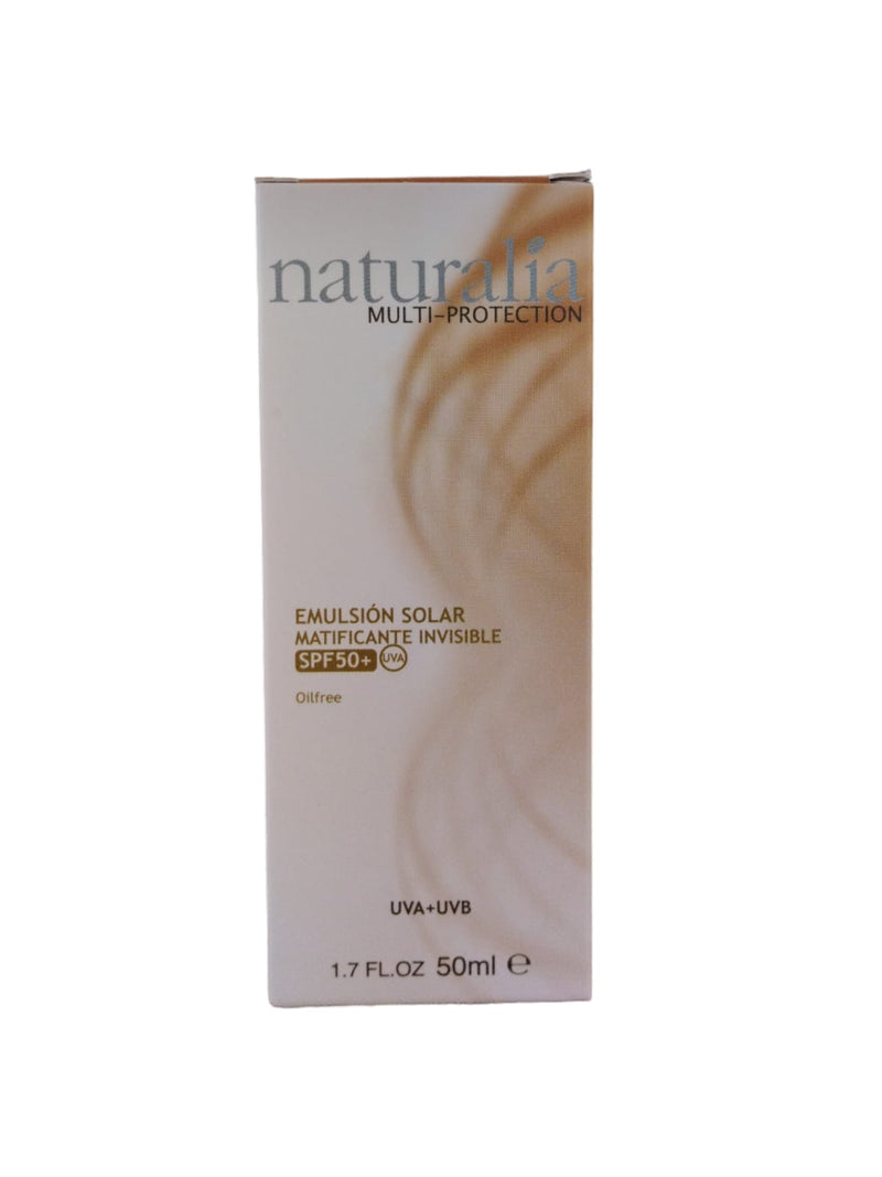 NATURALIA ECRAN SOLAIRE EMULSION MATIFIANT INVISIBLE SPF 50 +