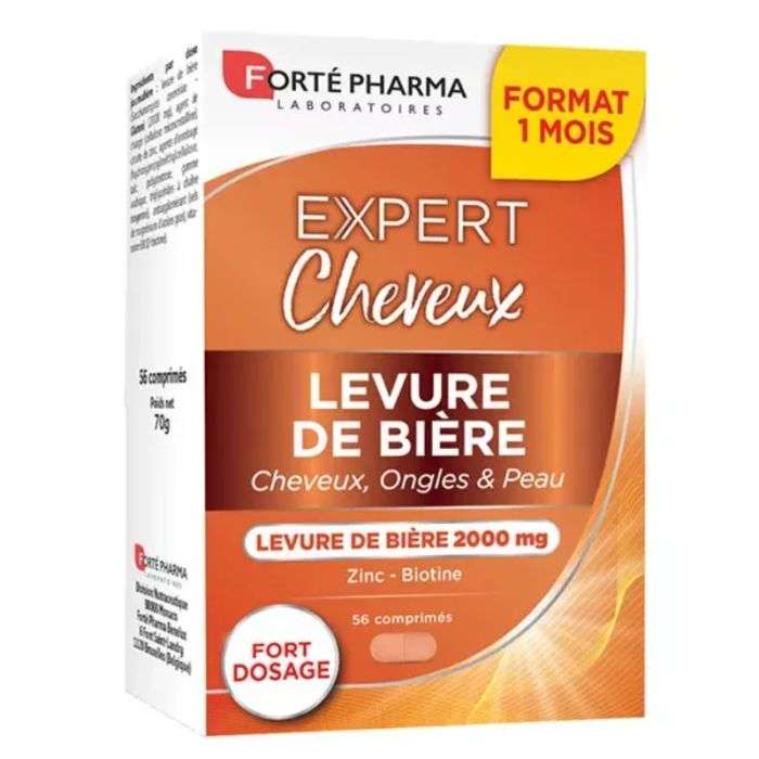 forte pharma expert cheveux levure de biere comprimes
