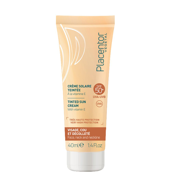 Placentor creme solaire teinte spf50 40ml