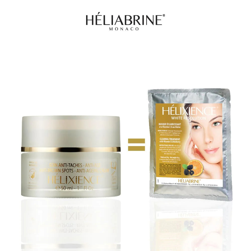 HELIABRINE HELIXIENCE WHITE RESOLUTION SOIN ANTI-TACHES & ANTI-ÂGE 50ML = MASK WITH MULBERRY OFFERT