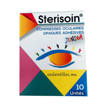 Sterisoin Compresses Oculaires Opaques Adhésives - 10 Unités