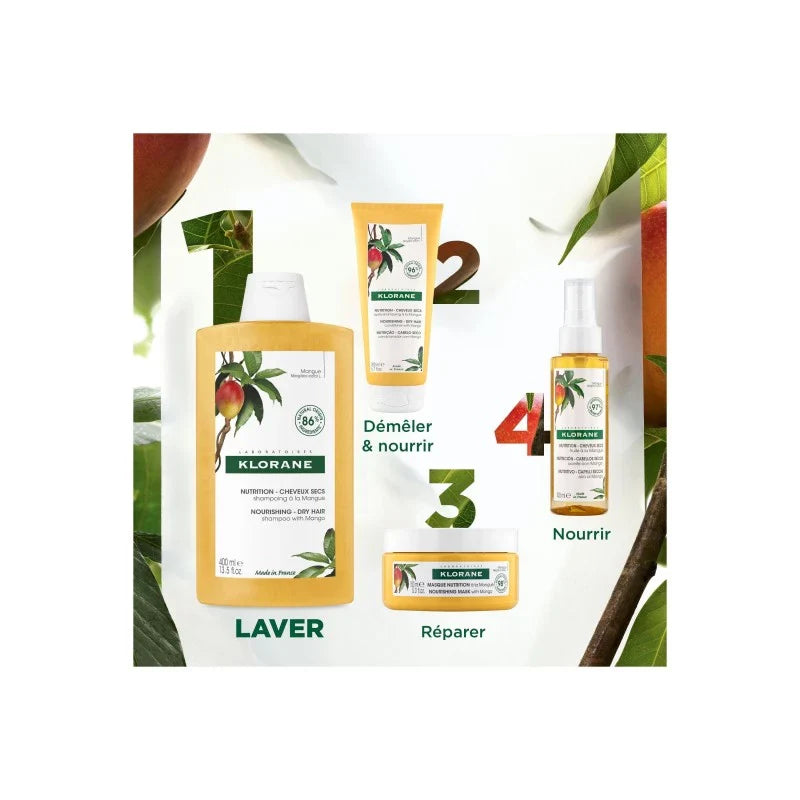 KLORANE Beurre  De Mangue Shampooing  | 400 Ml