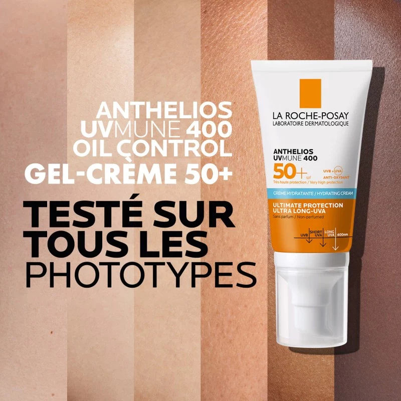 La Roche Posay Anthelios UVMune 400 Crème Hydratante SPF50+ Invisible 50ml  = Eau Thermale 50ml Offerte