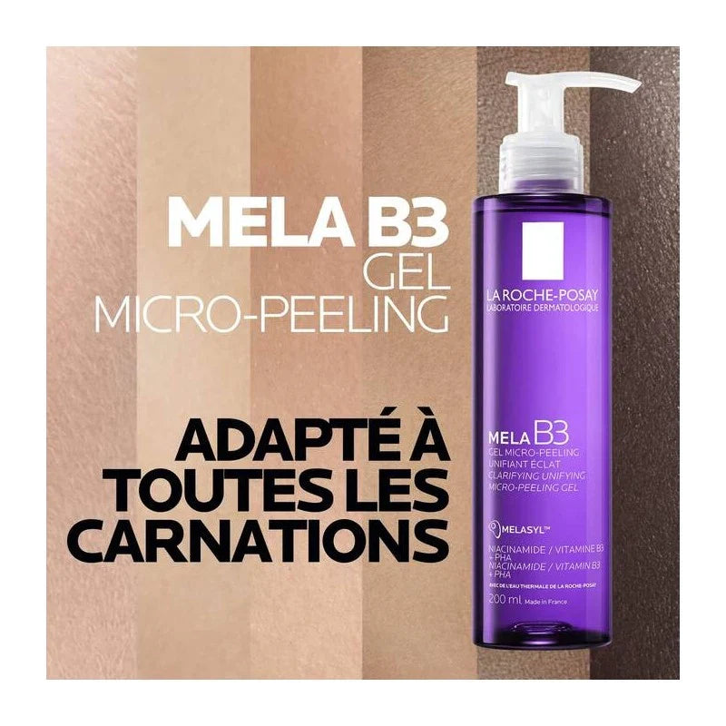 La Roche Posay Mela B3 Gel Micro Peeling Anti-Tâches Unifiant Éclat 200 Ml