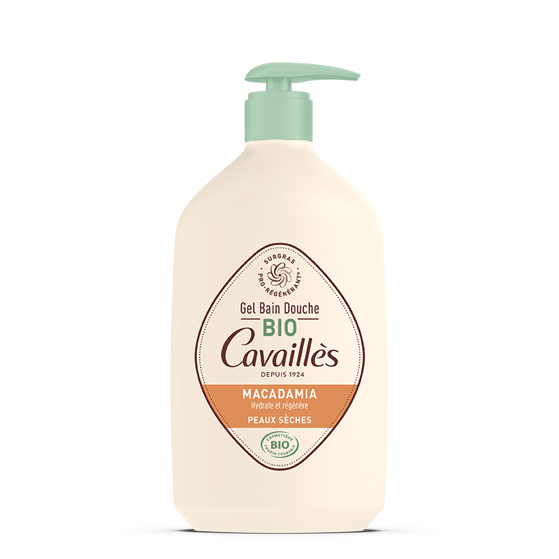 Rogé Cavaillès Gel Bain Douche certifié Bio Huile de Macadamia 1l