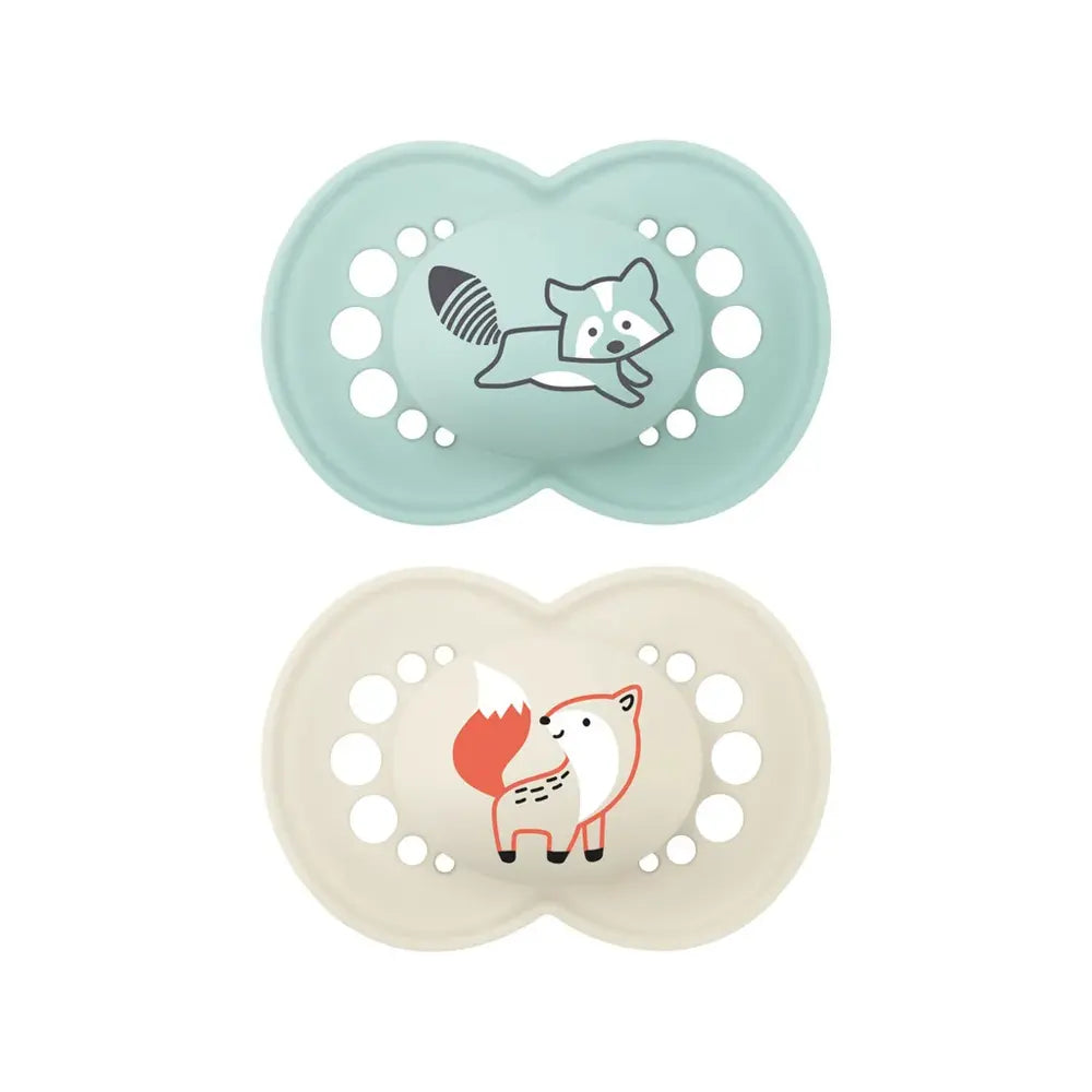 MAM Lot de 2 Sucettes Original 6M+ - Beige & Mint